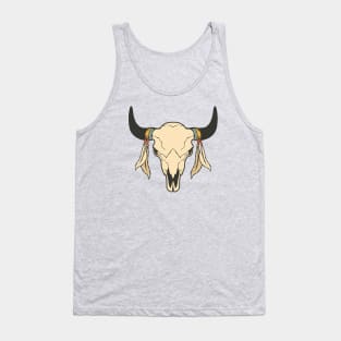 Wild Bison skull Tank Top